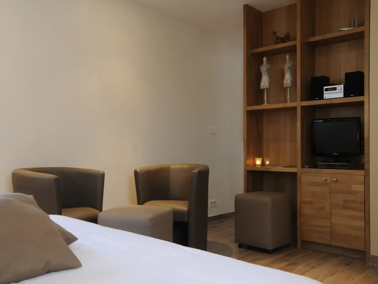 Detail gastenkamer interieur De Kruishoeve De Haan