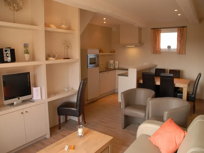 Interieur standaard vakantiewoning De Kruishoeve De Haan